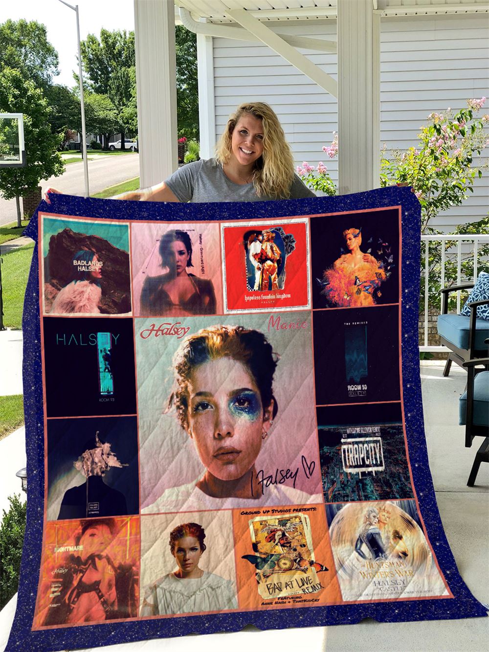 Halsey Quilt Blanket I1d1