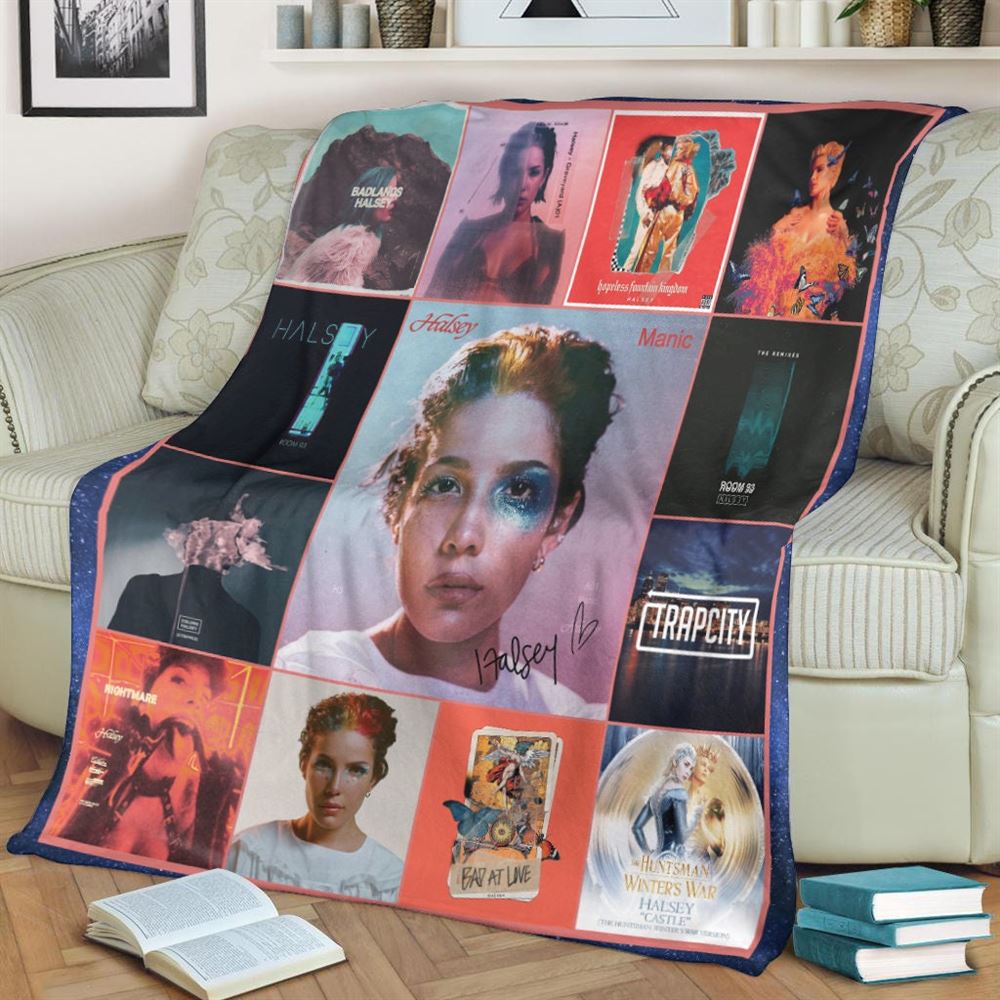 Halsey Single Album Covers Fleece Blanket