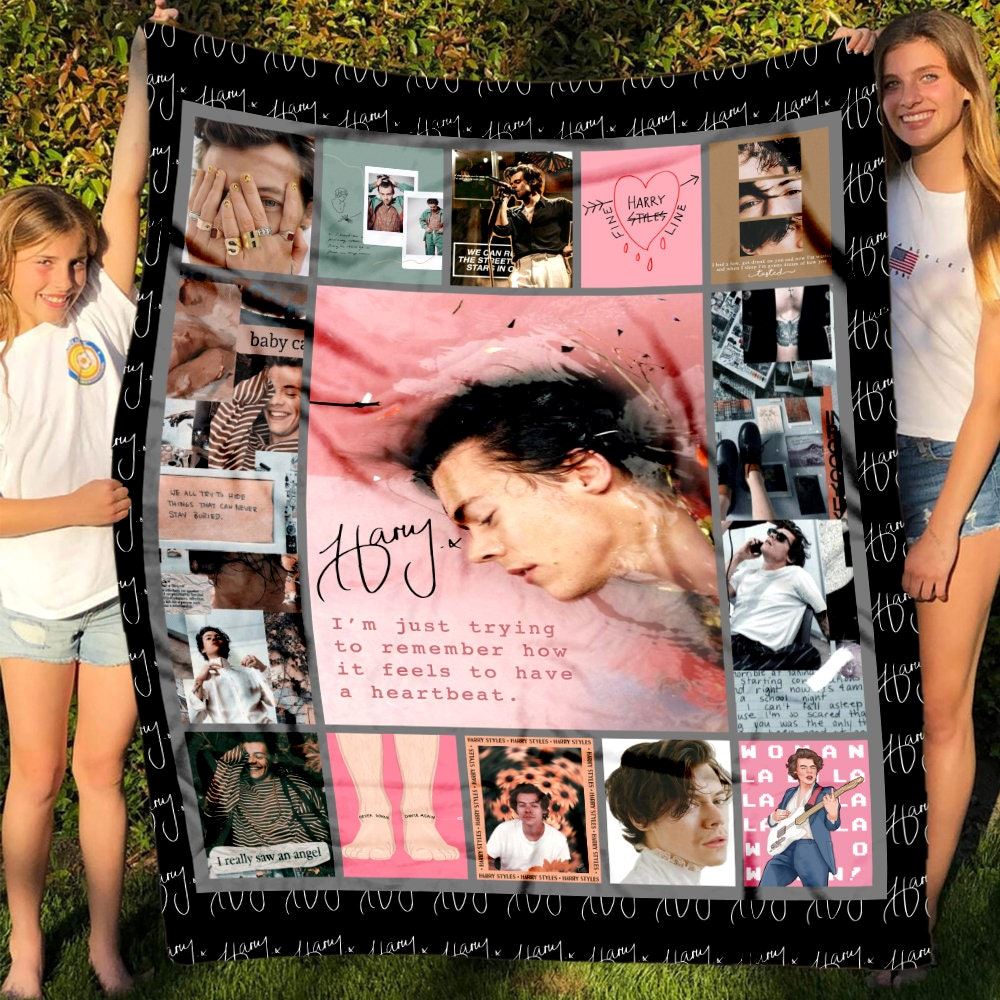 Harry Styles How It Feels To Have Heartbeat Fleece Blanket-trungten-d1jgy