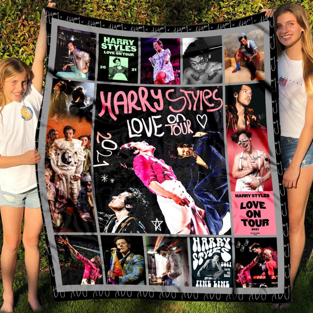 Harry Styles Love On Tour Fleece Blanket-trungten-s6h5h