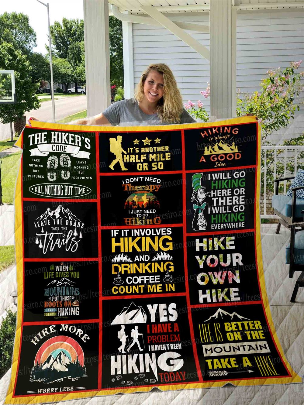 Hiking Quilt Blanket 01