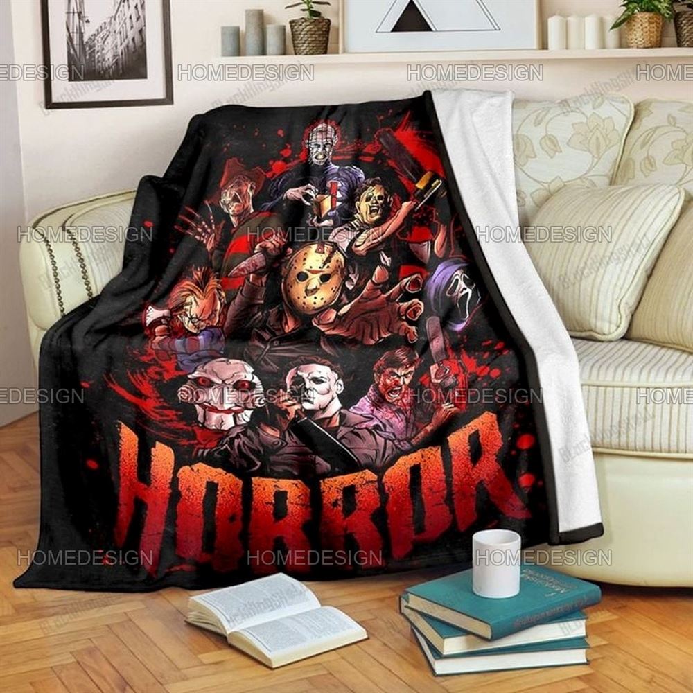 Horror Film Characters Halloween Blanket House Decoration