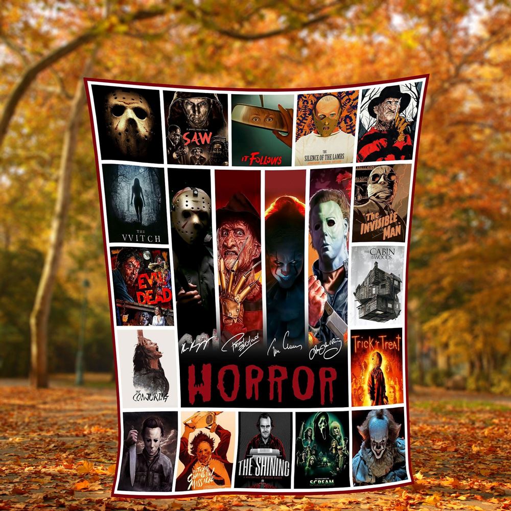 Horror Movie Characters Quilt Halloween Blanket House Decoration-trungten-ts7lk