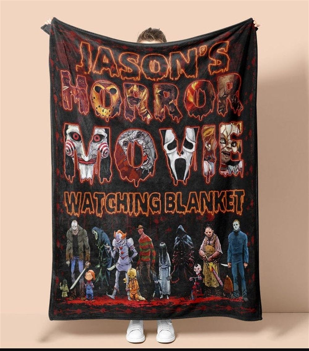 Horror Movie Watching Halloween Blanket House Decoration