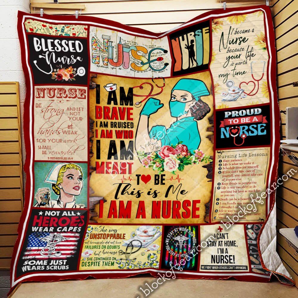 I Am A Strong Nurse Quilt Blanket