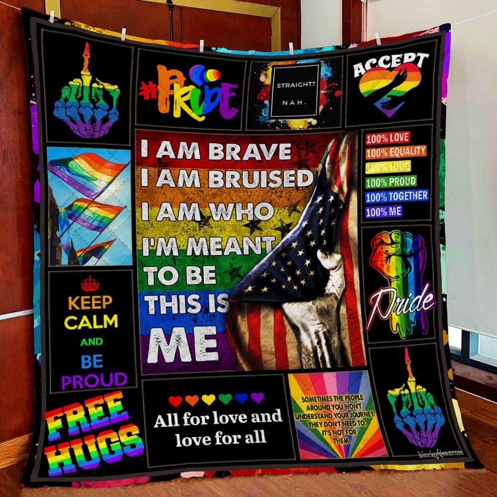 I Am Who Im Meant To Be Lgbt Quilt Blanket