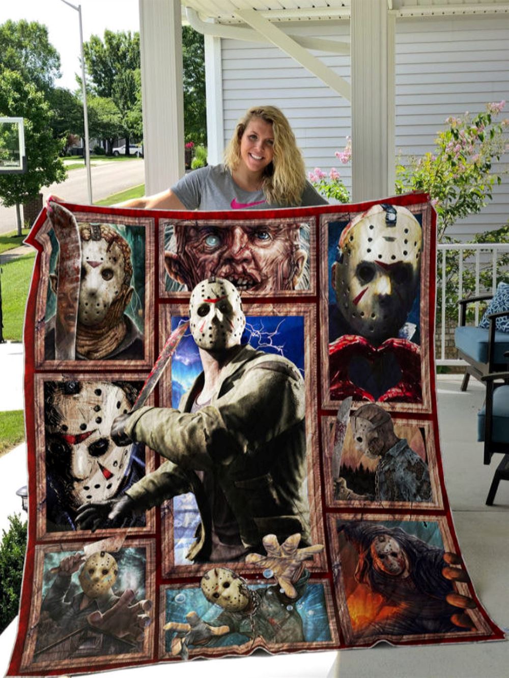 Jason Voorhees Halloween Horror Movie Blanket