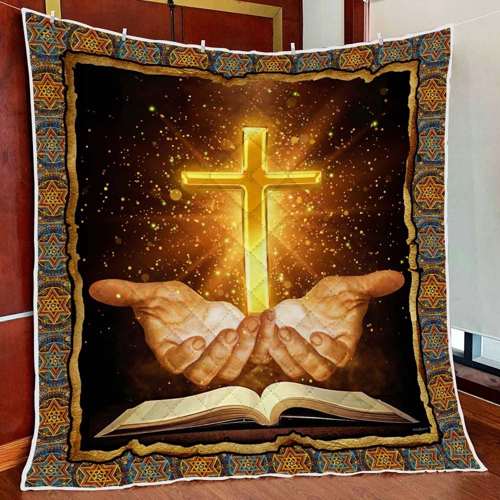 Jesus Bible Quilt Blanket