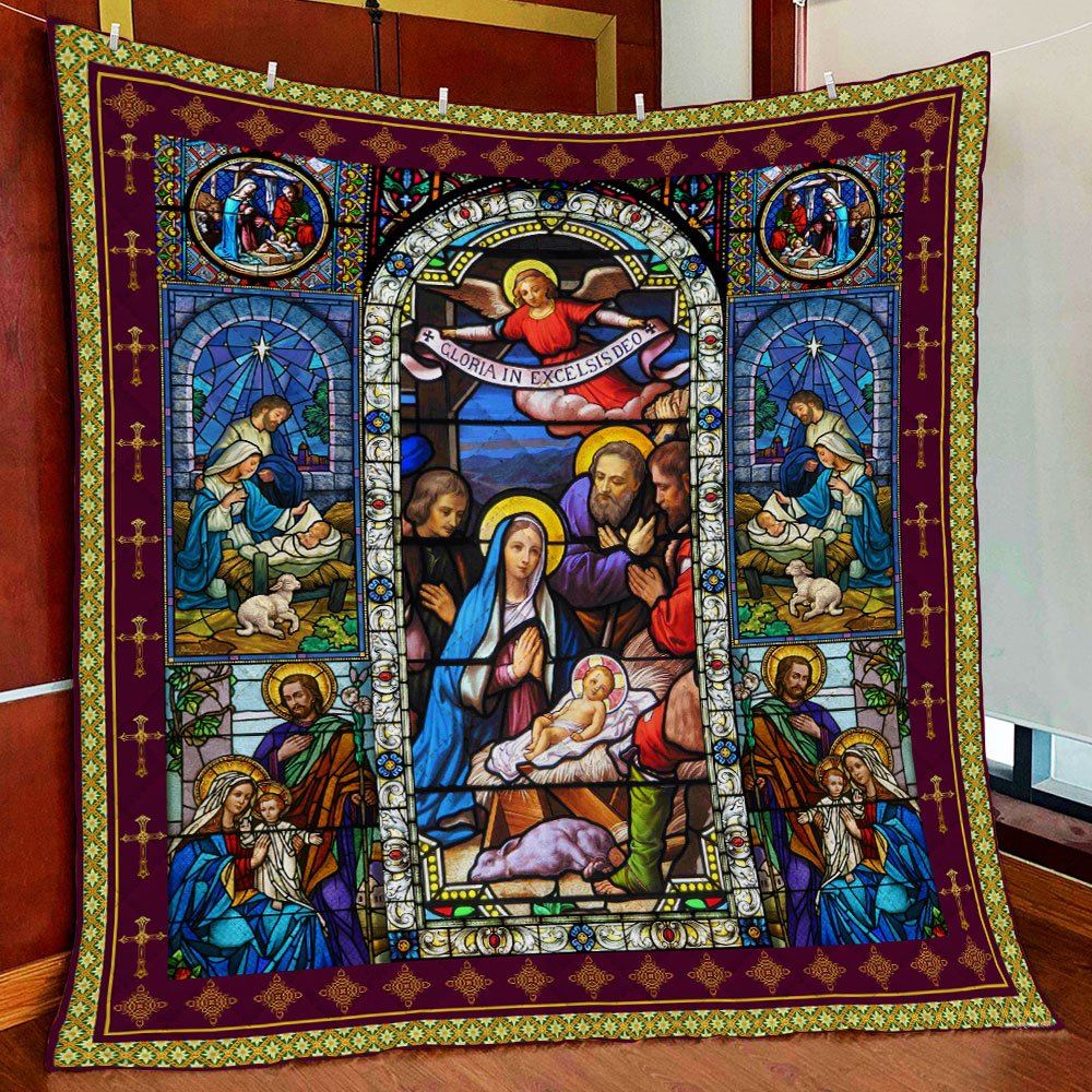 Jesus Christ Family Quilt Blanket