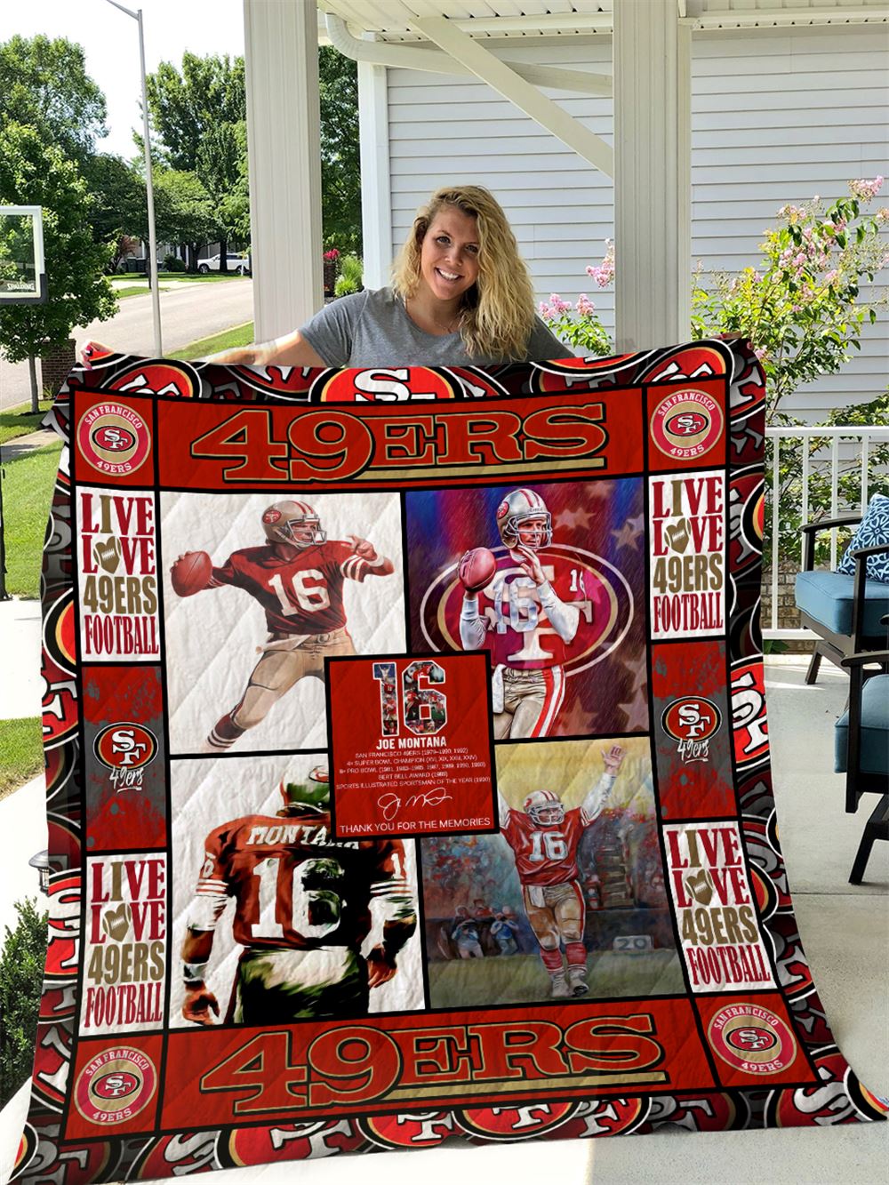 Joe Montana Quilt Blanket I1d1