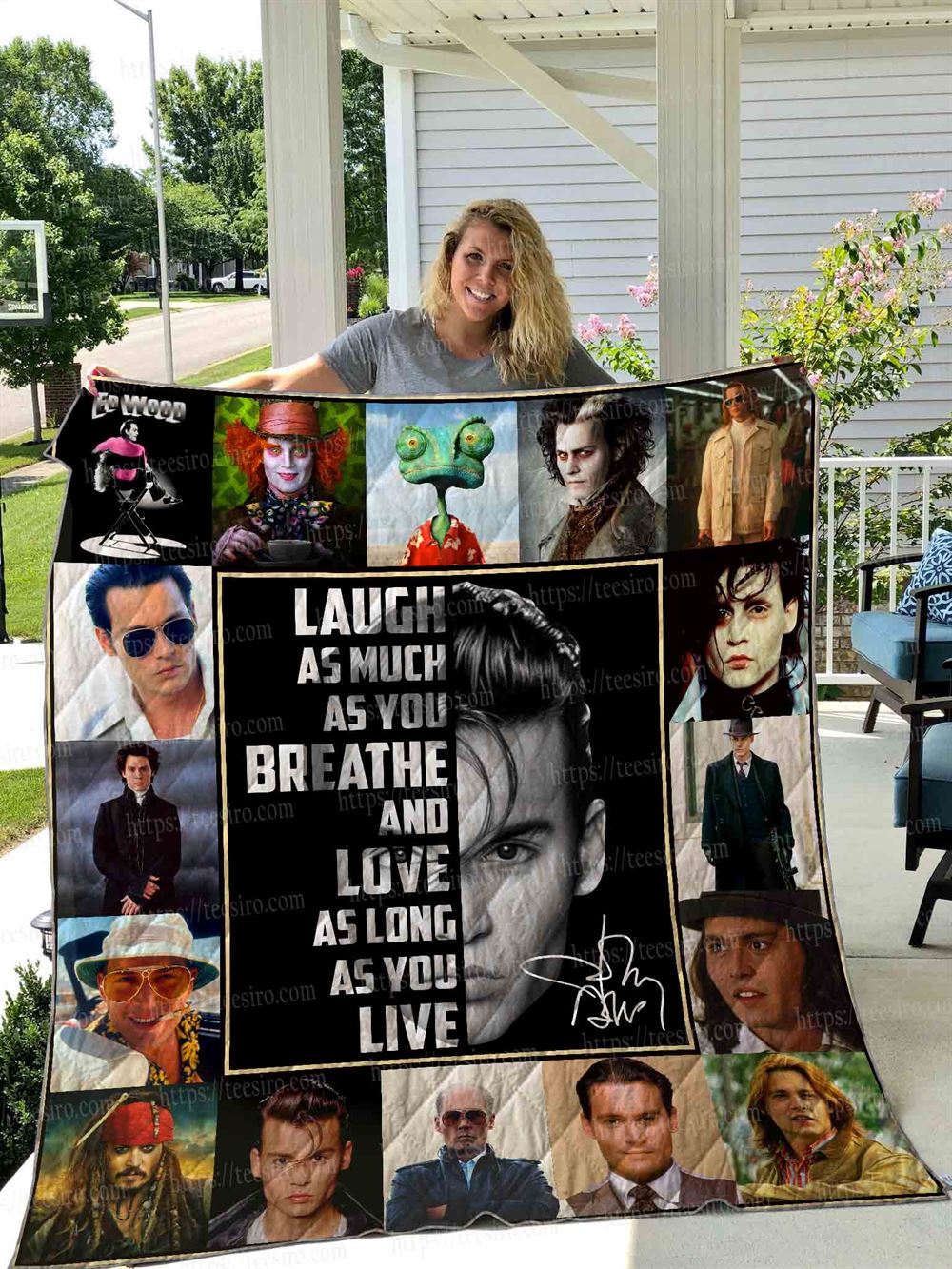 Johnny Depp Quilt Blanket 01