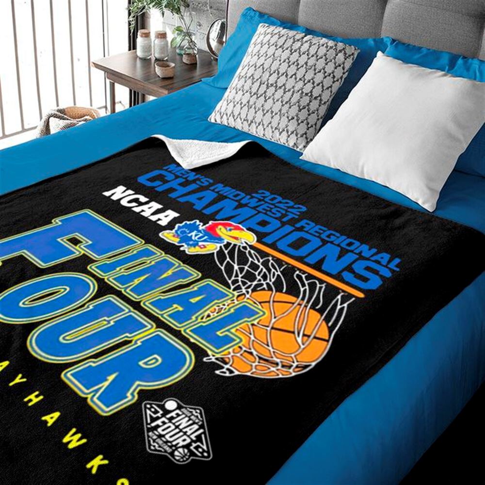 Kansas Jayhawks 2022 Final Four Blanket