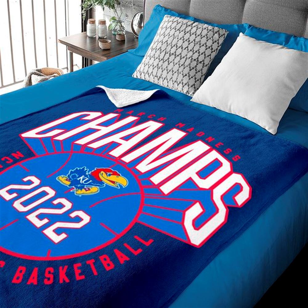 Kansas Jayhawks 2022 March Madness Champs Blankets