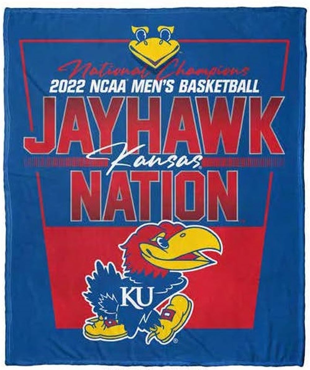 Kansas Jayhawks Champion 2022 Ncaa Blankets