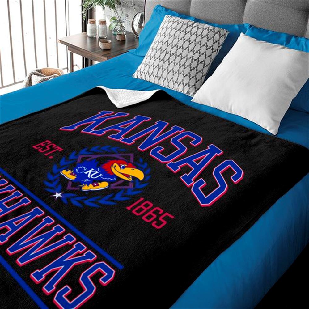 Kansas Jayhawks Champion 2022 Ncaa Men Blanket