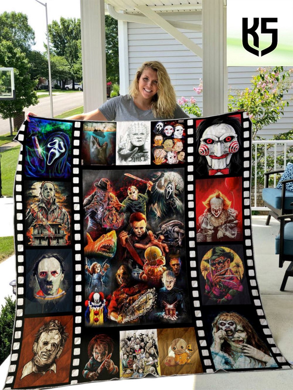 Killer Club Horror Halloween Blanket House Decoration