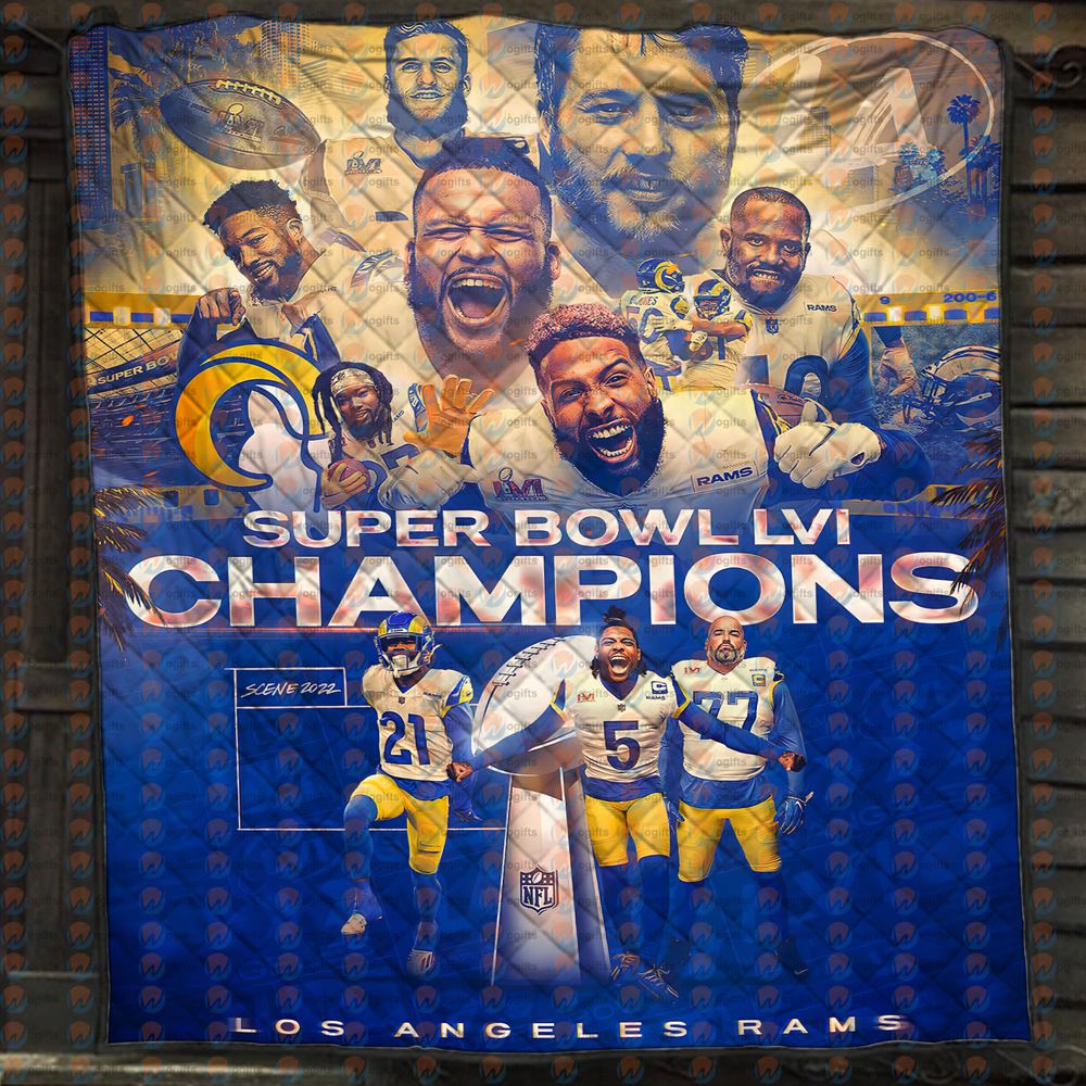 La Rams Super Bowl Lvi Champions Blanket