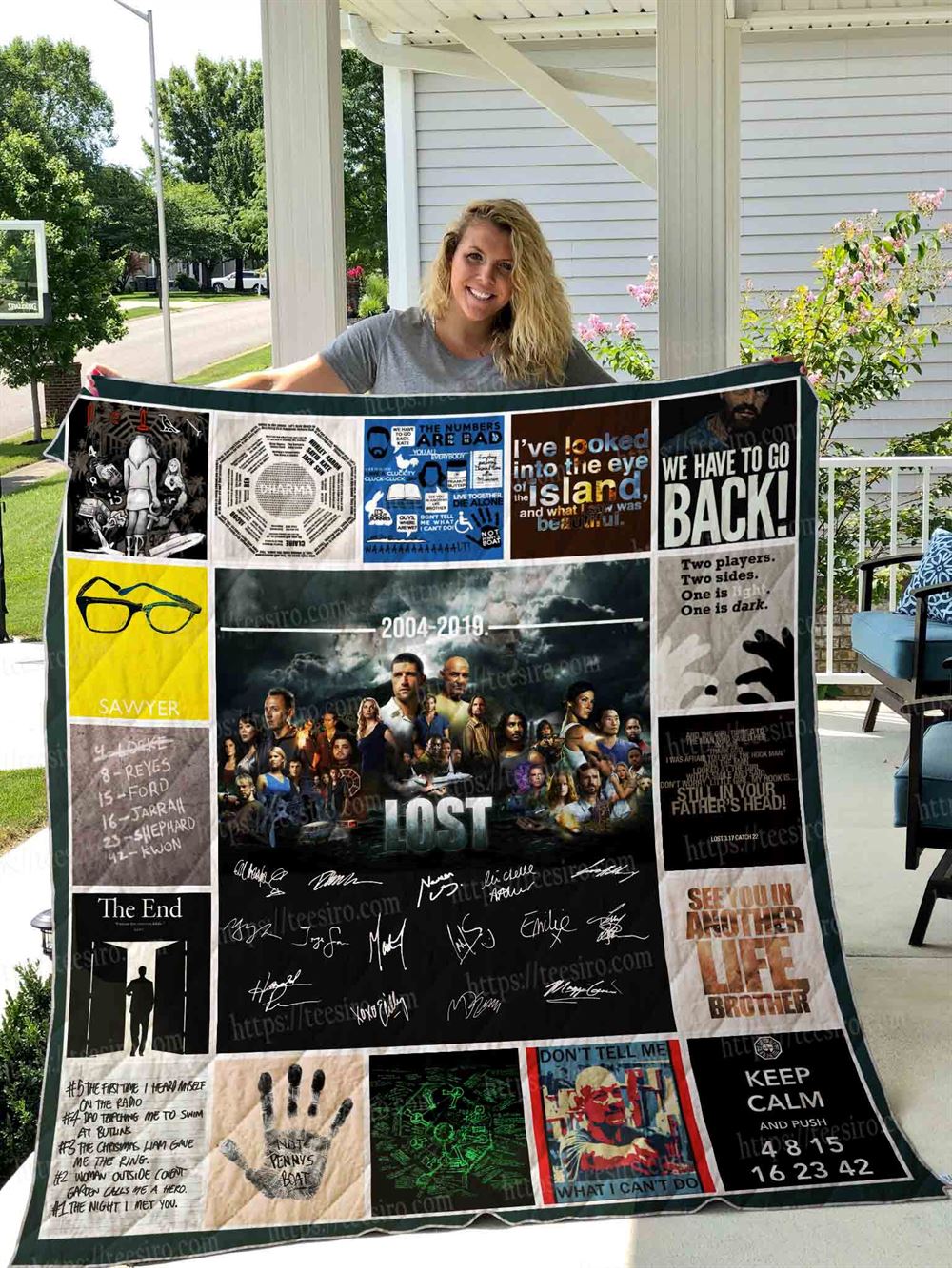 Lost Tv Show Quilt Blanket 01