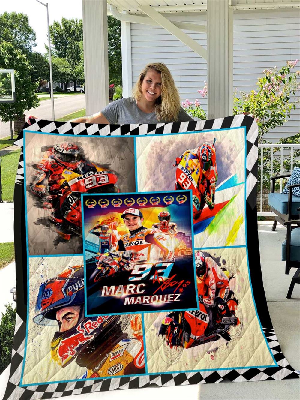 Marc Márquez Quilt Blanket I1d1