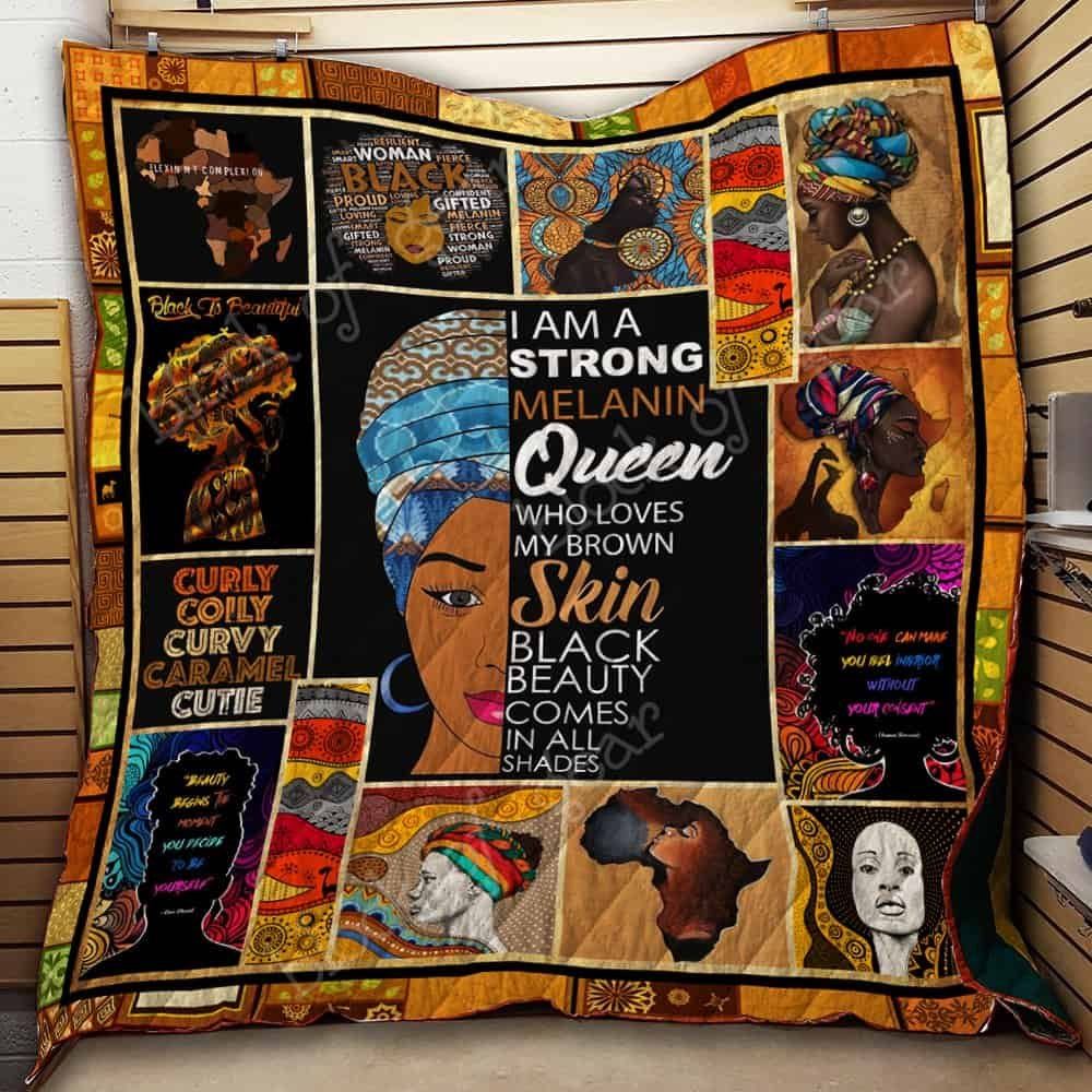 Melanin Queen Quilt Blanket