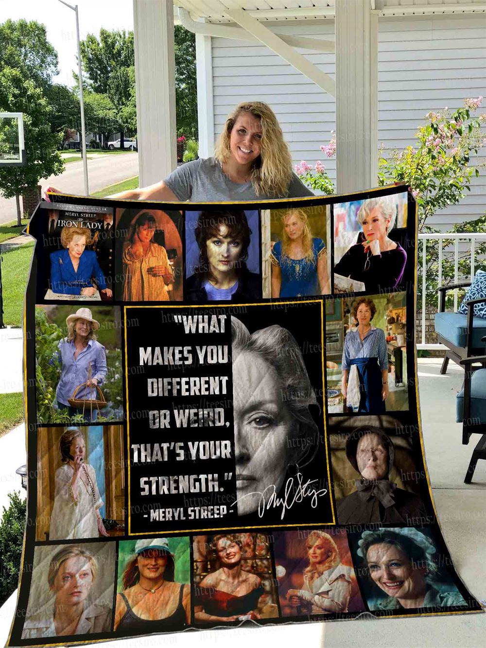 Meryl Streep Quilt Blanket 01