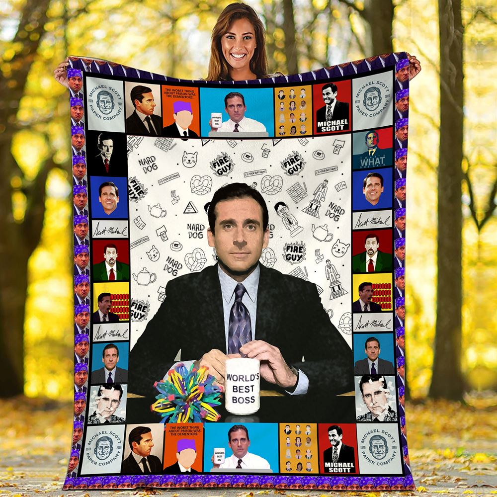 Michael Scott The Office Blanket Threat Level Midnight Movie-trungten-mg109