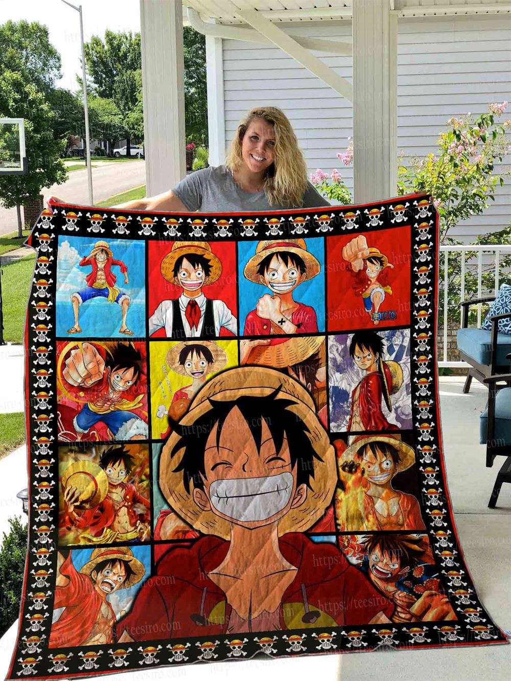 Monkey D Luffy Quilt Blanket 01