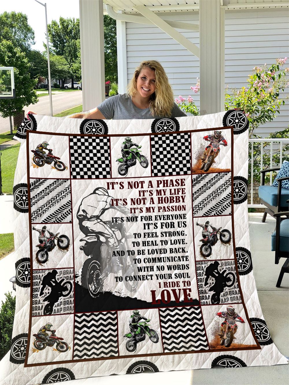 Motorcross Quilt Blanket I1d2