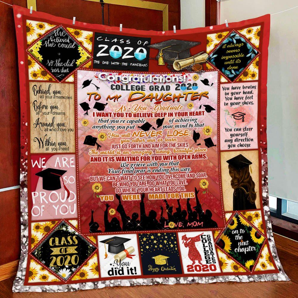 My Daughter Congratulation College Grad 2020 Quilt Blanket--b6nl6