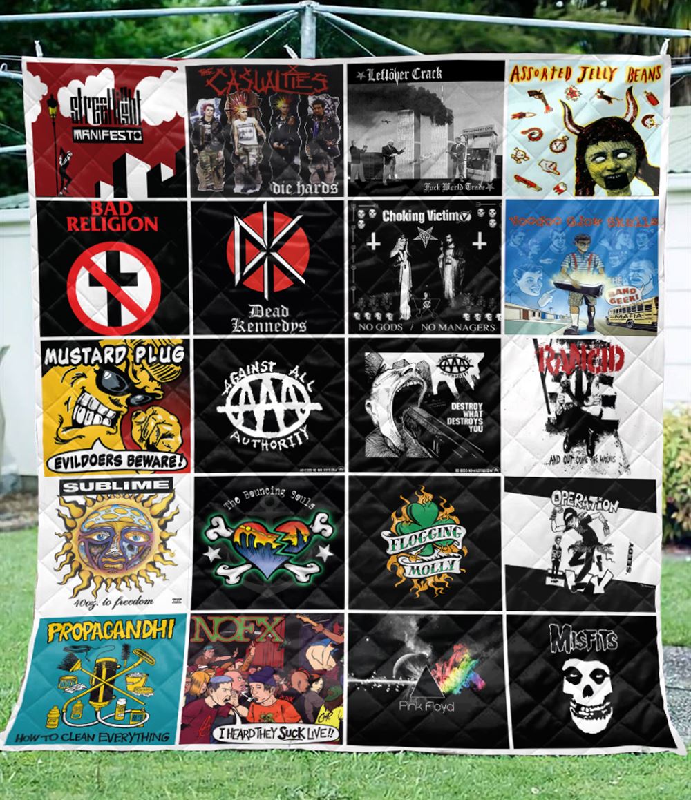 My Favorite Bands Ver4 Quilt Blanket