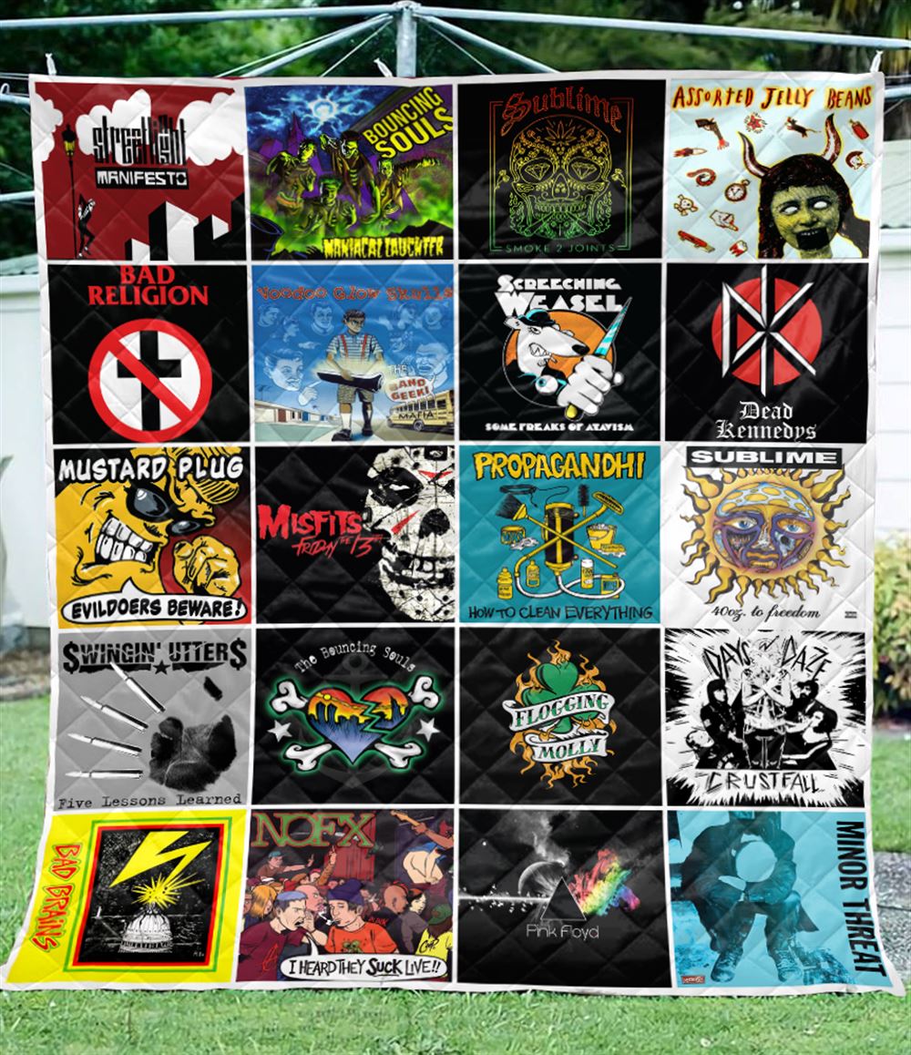 My Favorite Bands Ver6 Quilt Blanket