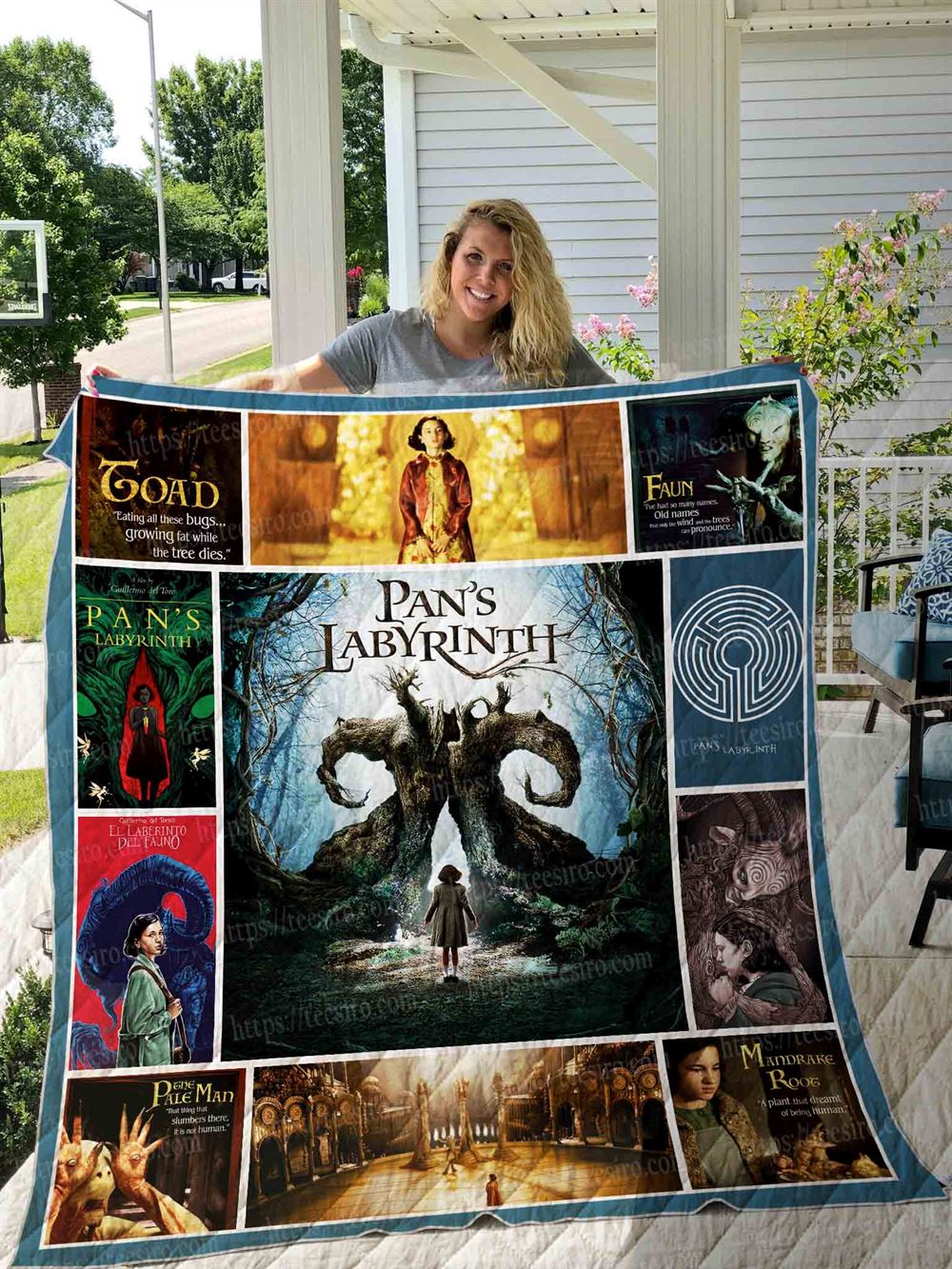 Pans Labyrinth Quilt Blanket 01