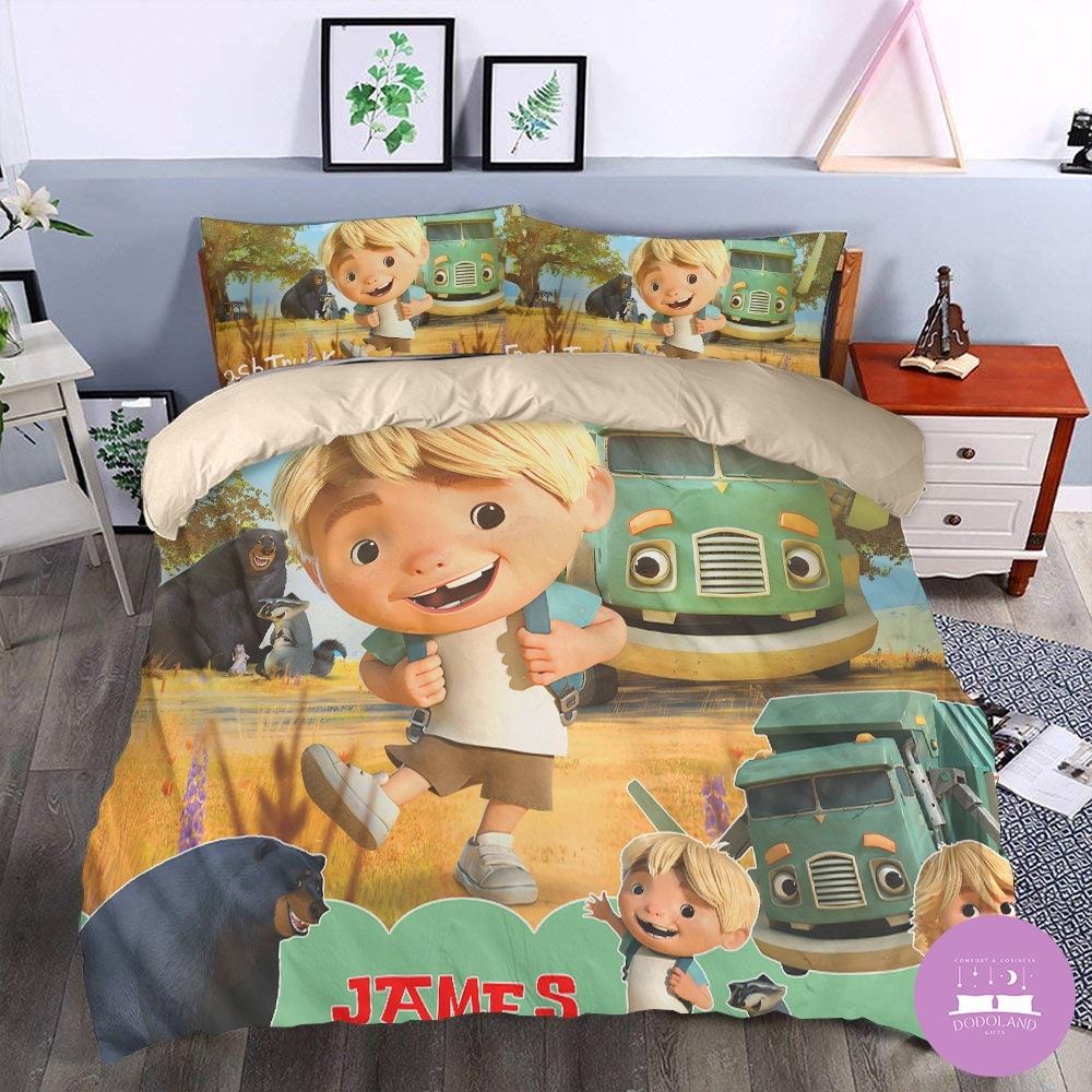 Peronalized Trash Truck Bedding Set Duvet Cover And Pillowcase Trash Truck Blanket Trash Truck Birthday Gifts Trash Truck Gifts