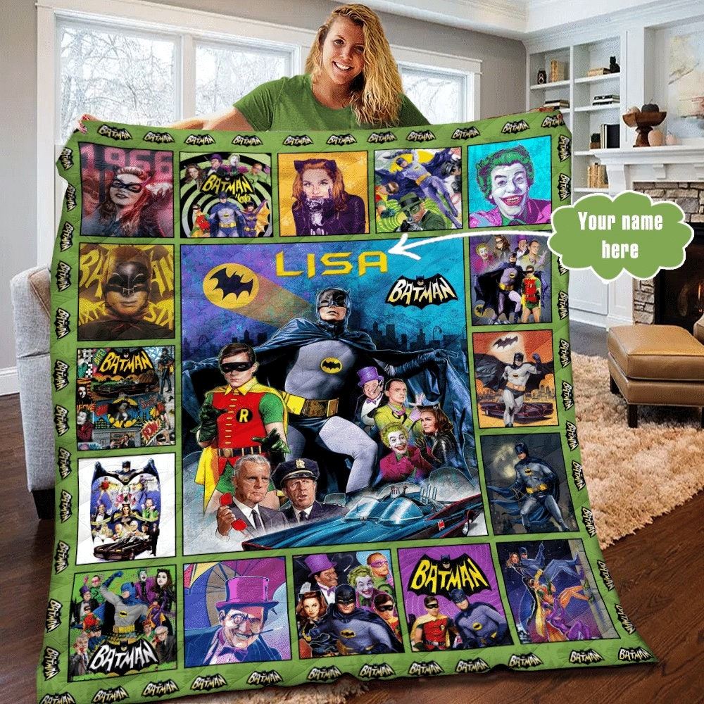 Personalized Batman Quilt Batman Fleece Blanket Batman Birthday Theme Party Batman Christmas Gift For Kids