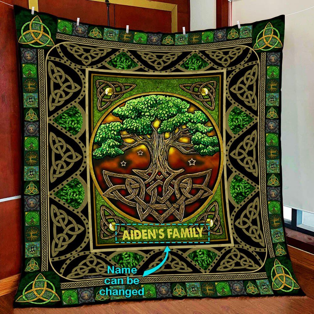 Personalized Beautiful Irish Quilt Blanket