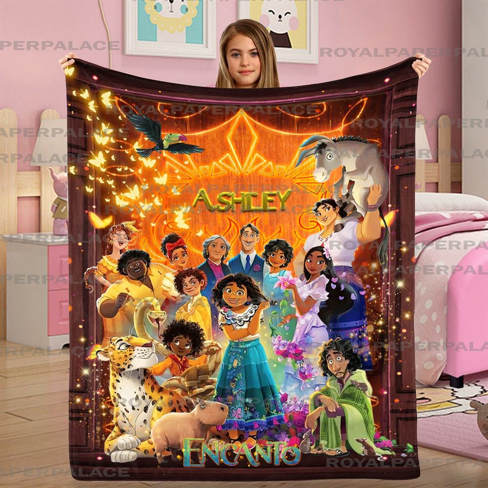 Personalized Disney Encanto Movie Birthday Kid Blanket