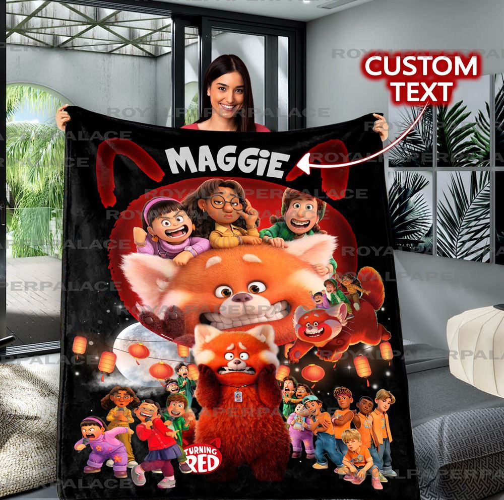 Personalized Disney Pixar Turning Red Blanket