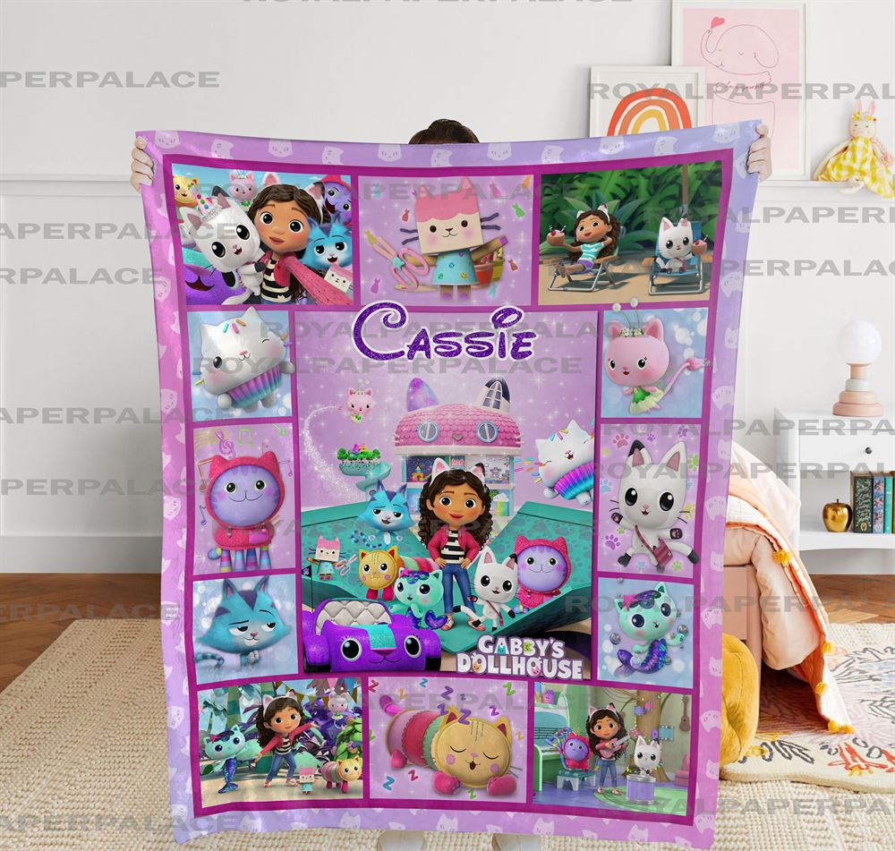 Personalized Gabbys Dollhouse Blanket