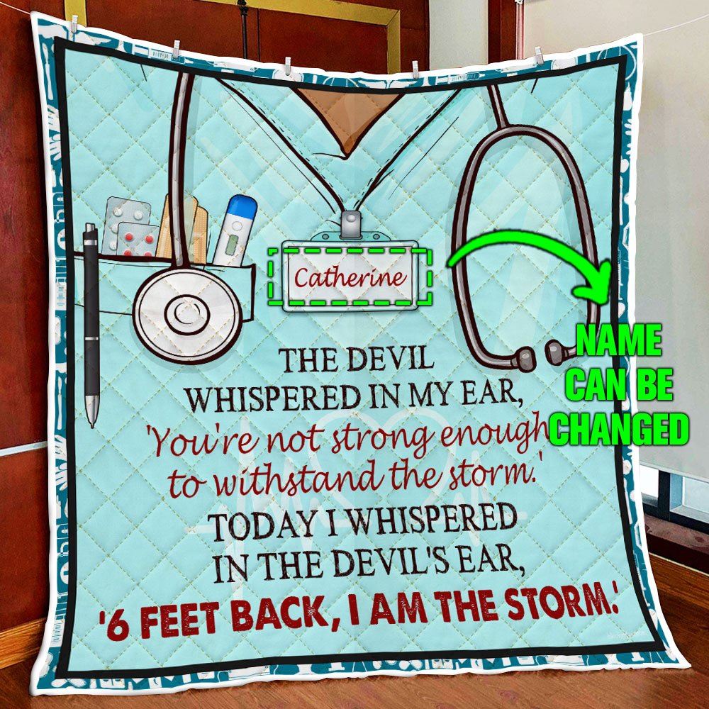 Personalized Proud To Be A Nurse Quilt Blanket