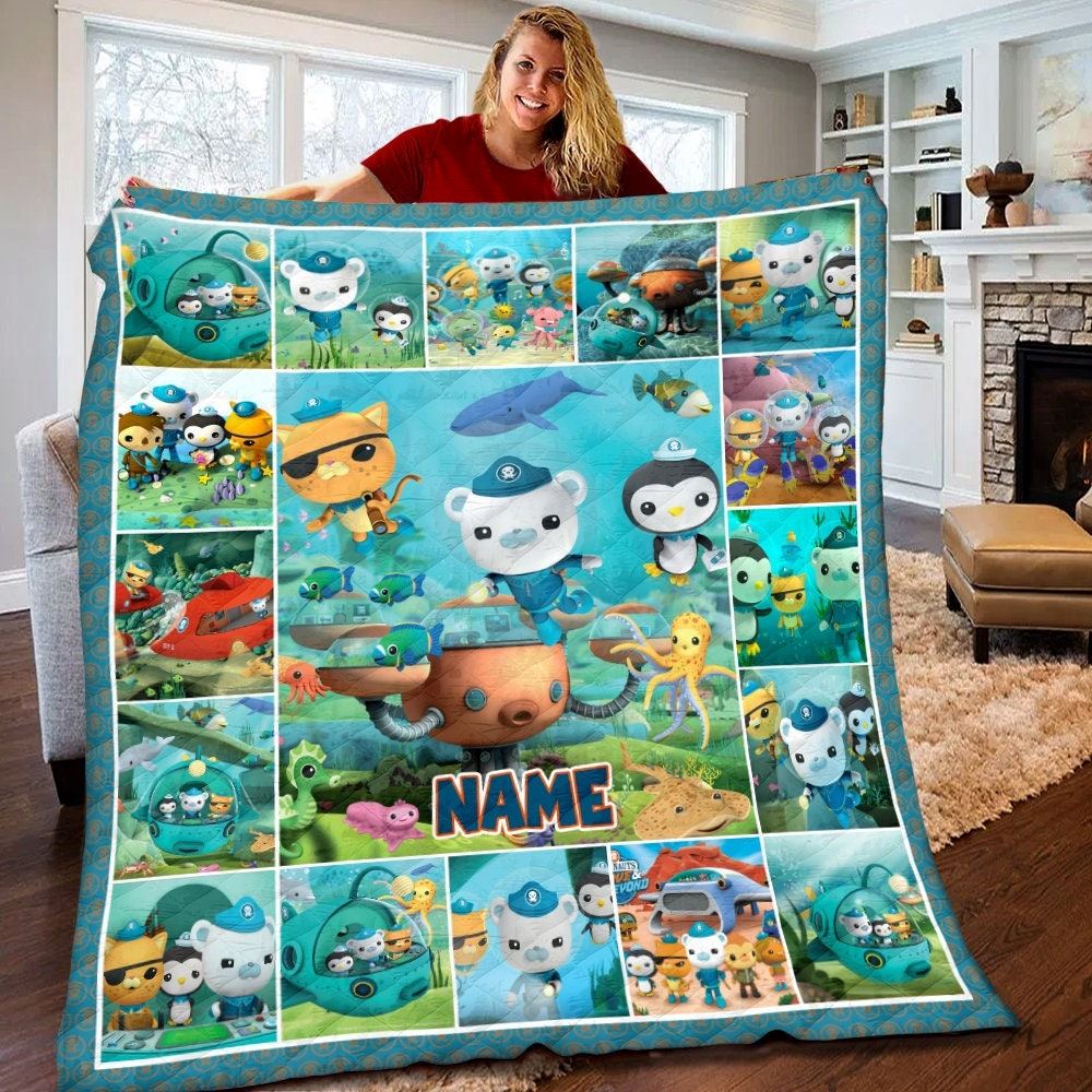 Personalized The Octonauts Quilt The Octonauts Fleece Blanket The Octonauts Birthday Gifts The Octonauts Christmas Gifts For Kids