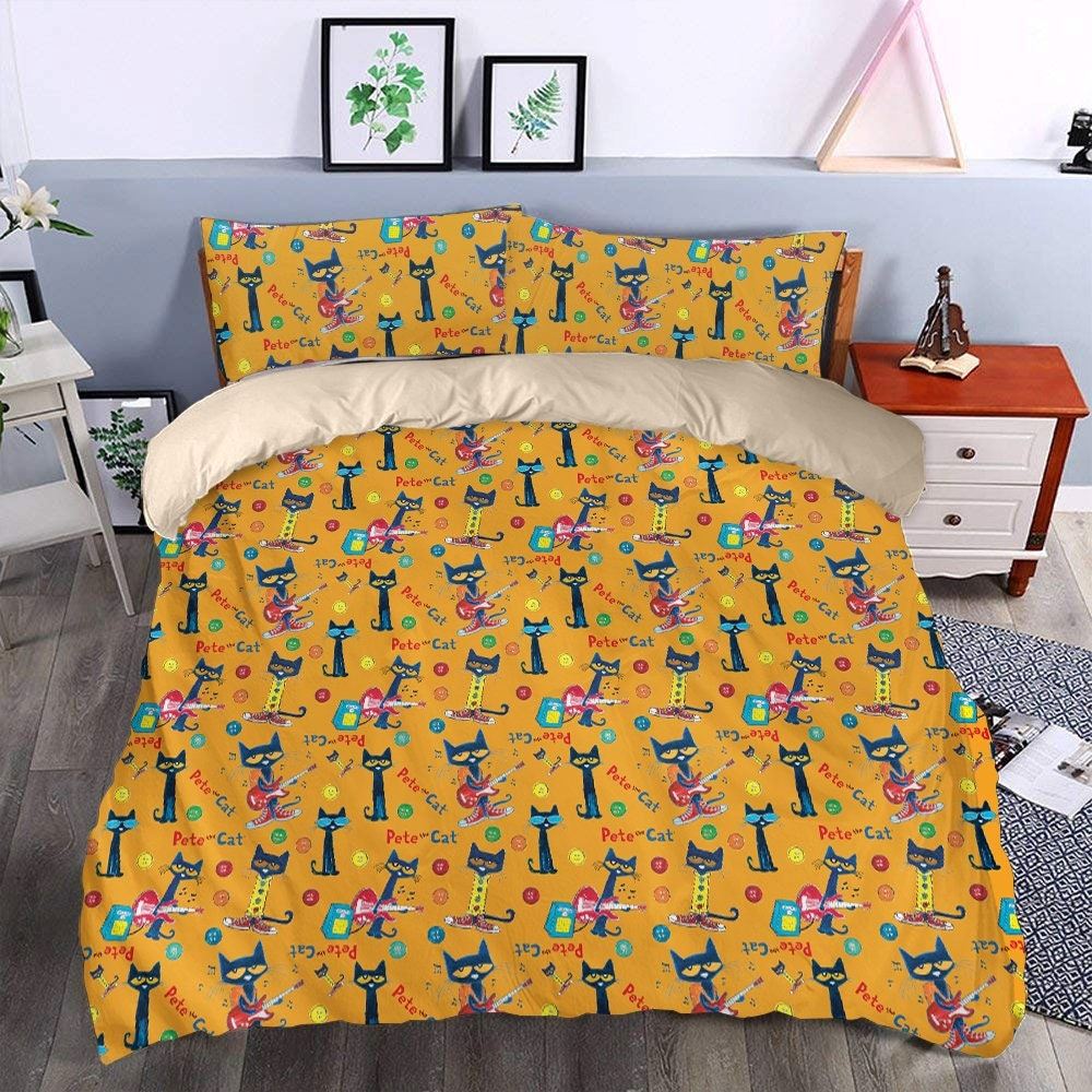 Pete The Cat Bedding Set Duvet Cover And Pillowcase Pete The Cat Blanket Pete The Cat Birthday Gifts Pete The Cat Gifts For Kids