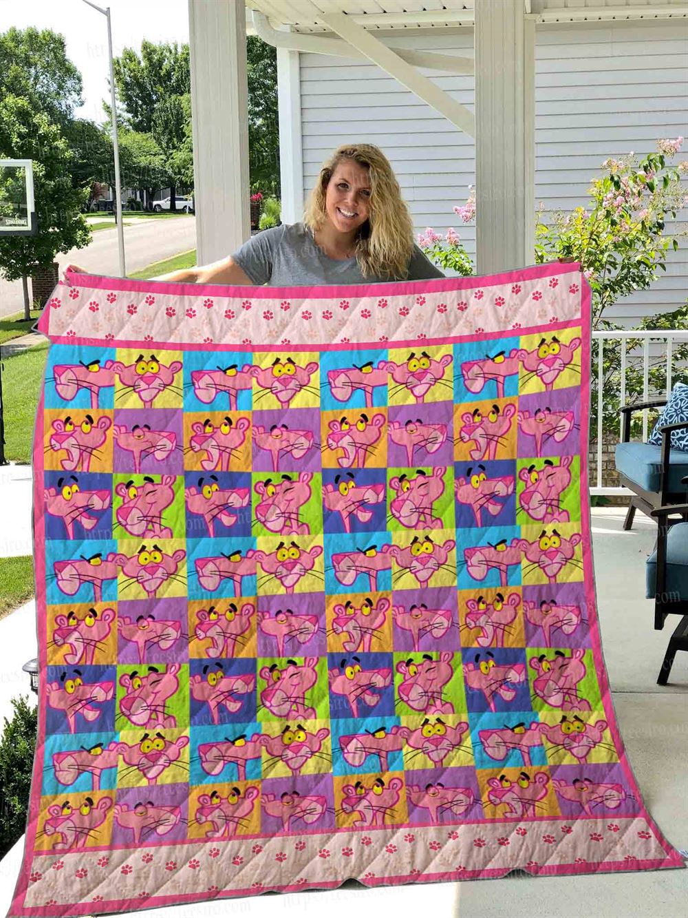 Pink Panther 1 Quilt Blanket 01