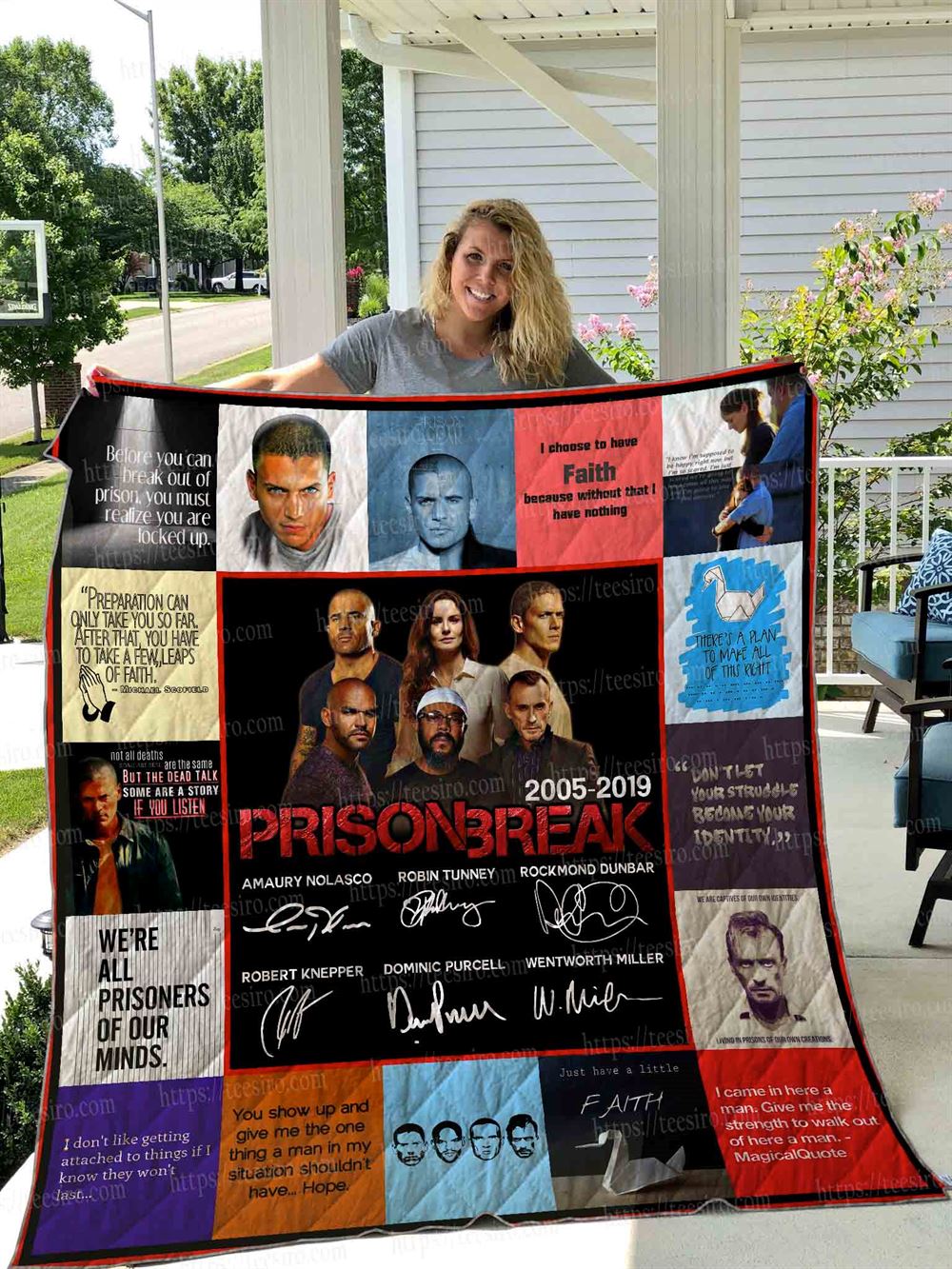 Prison Break Quilt Blanket 01