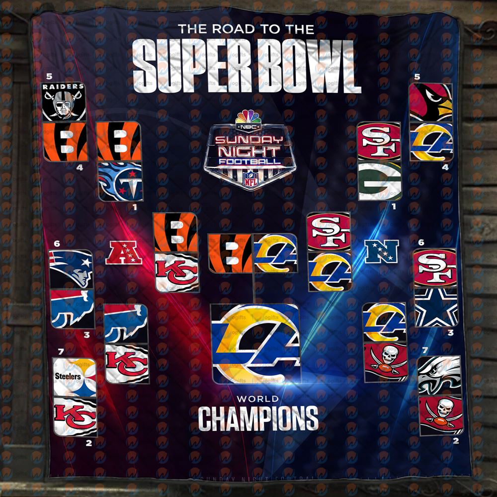 Rams The Road To Super Bowl Champions Blanket