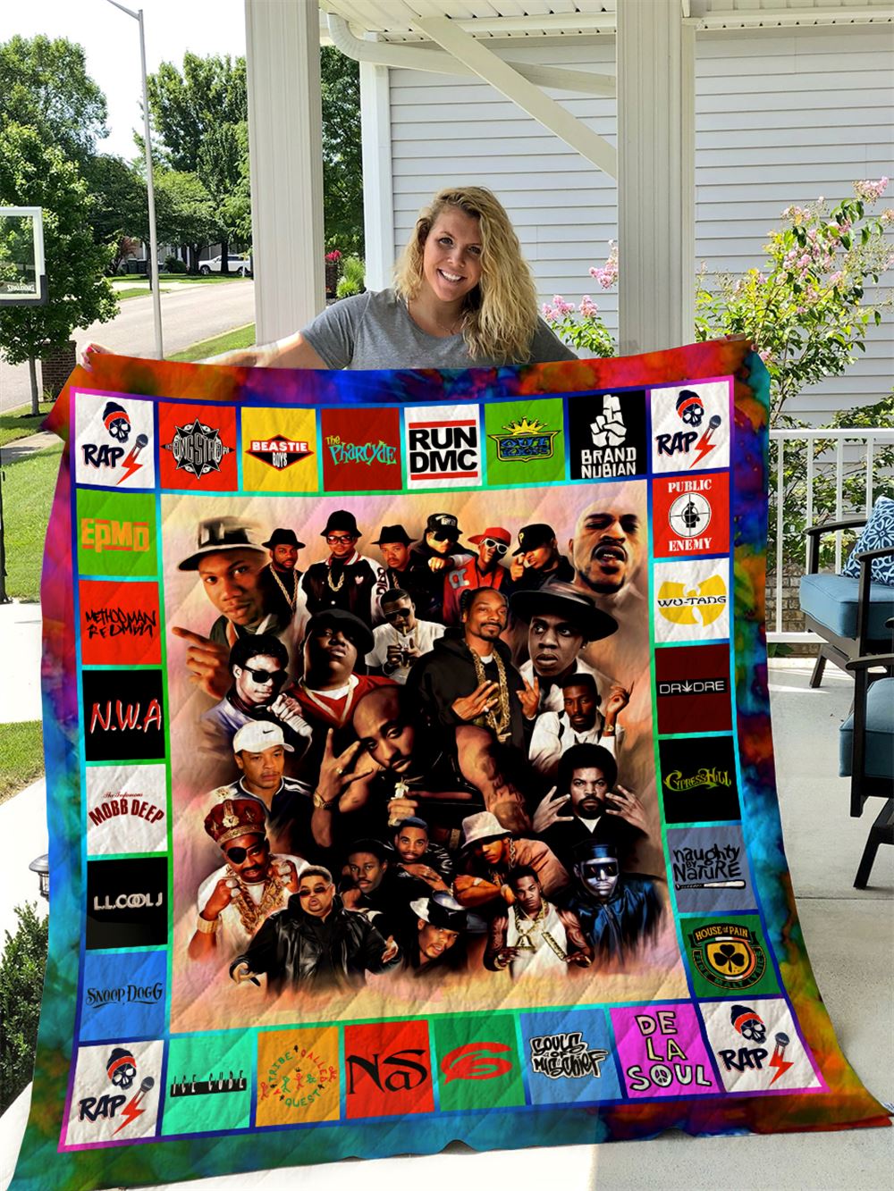 Rapper Legends Quilt Blanket I1d1