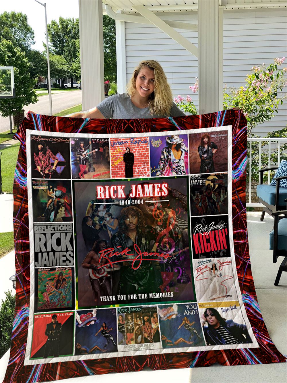 Rick James Quilt Blanket I1d2