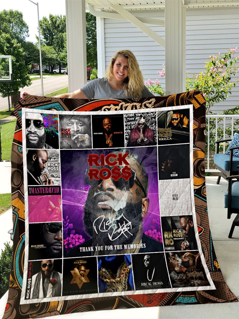 Rick Ross Quilt Blanket I1d2