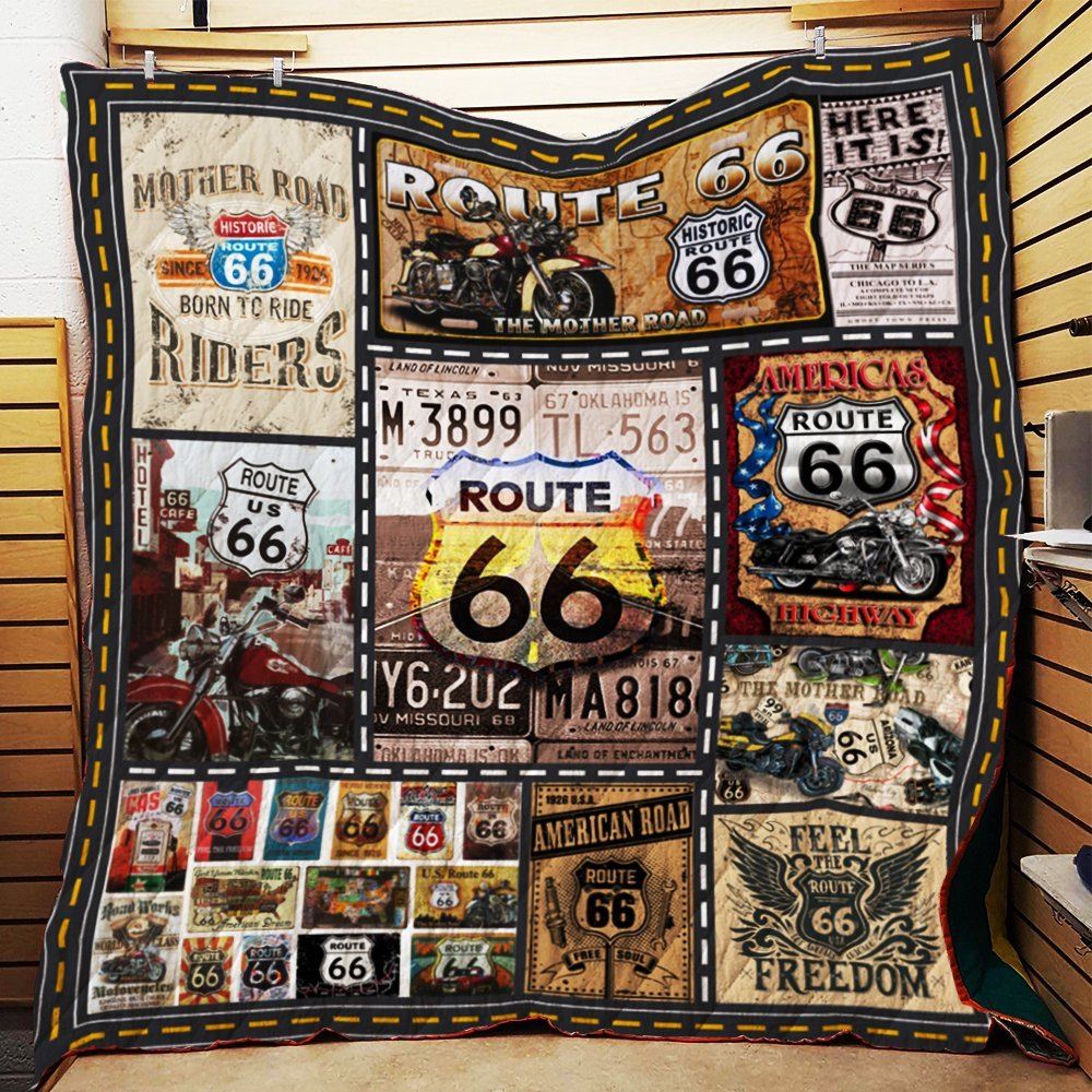 Route 66 The Mother Road Quilt Blanket