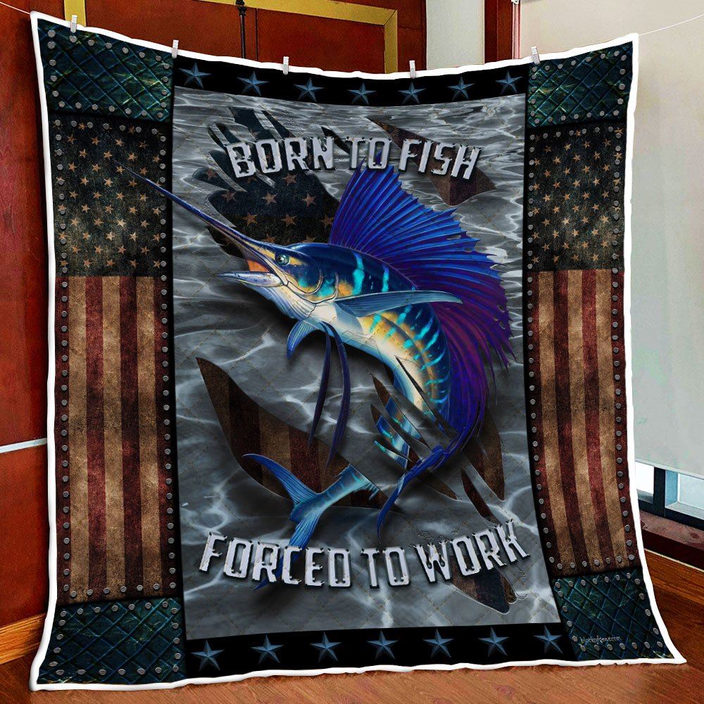 Sailfish Fishing Quilt Blanket