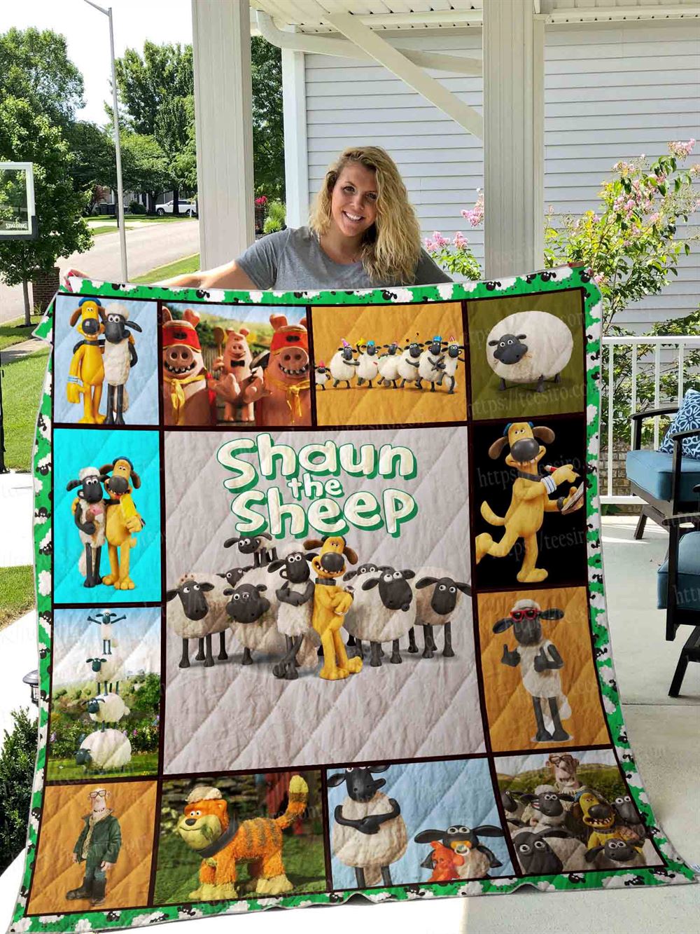 Shaun The Sheep Quilt Blanket 01